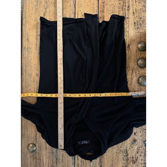 JKLA Women's Black Cardigan size 1‎ X long sleeve sweater polyester - Picture 3 of 7